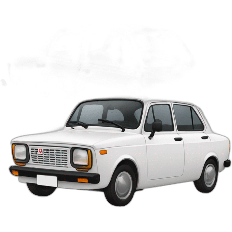 White lada fiat emoji