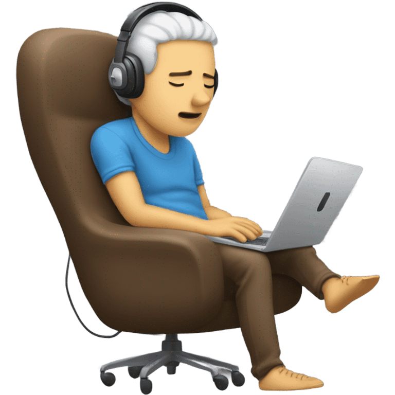 Sleeping during a virtual meeting  emoji