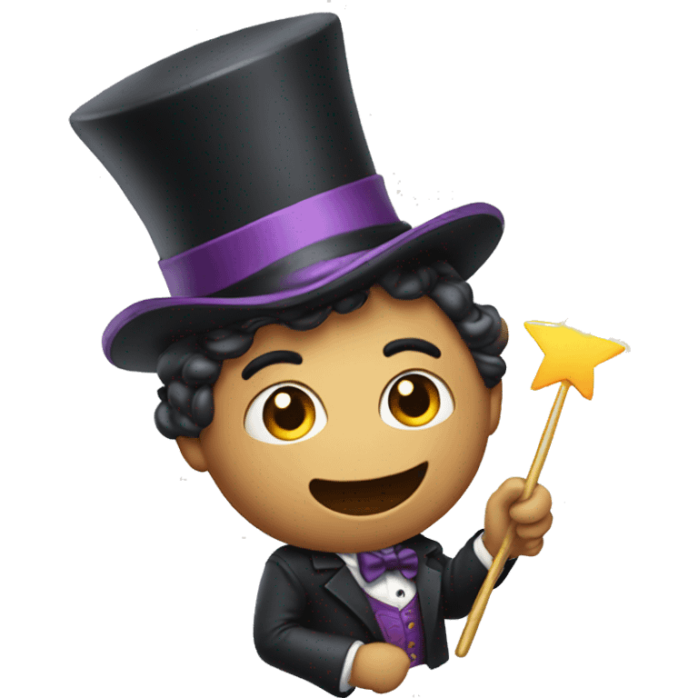 Magician with magic wand emoji