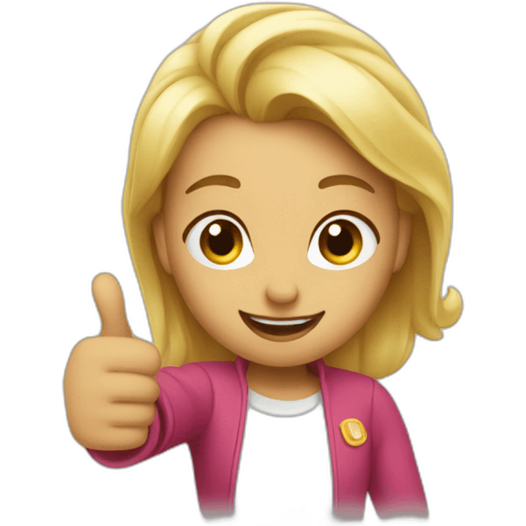 Wanda giving a thumbs-up emoji