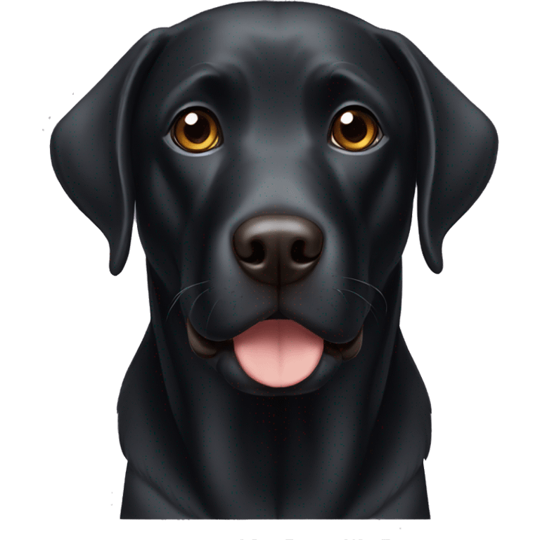 black labrador with brown eyes emoji