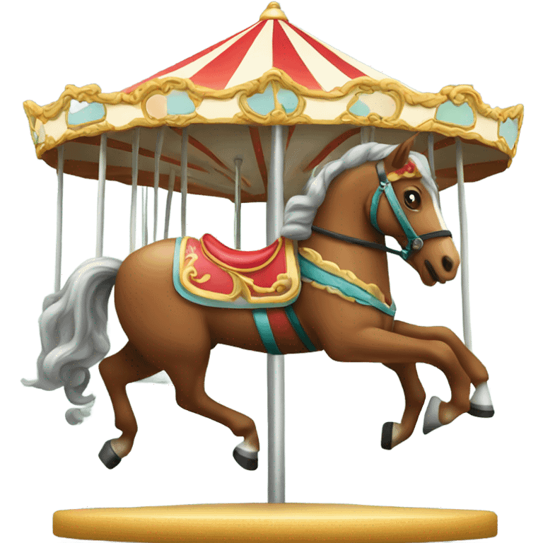 Horse riding a carousel emoji