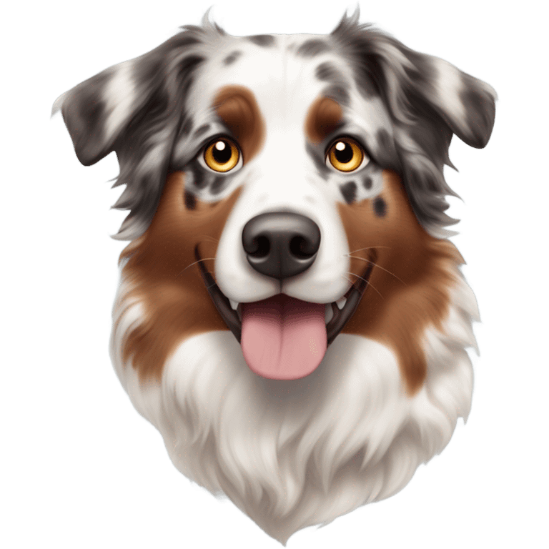 Aussie shepherd red Merle  emoji