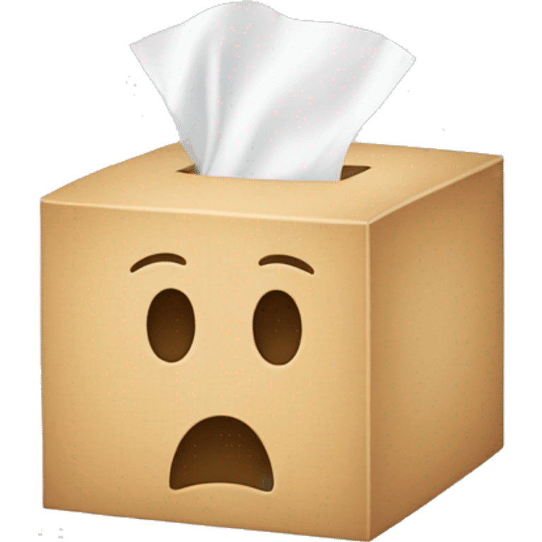 tissue box without face emoji