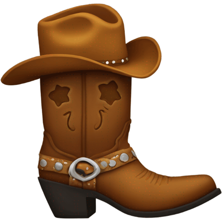 cowboy boot emoji