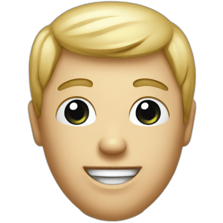 male head and neck sticking out of a toliet emoji