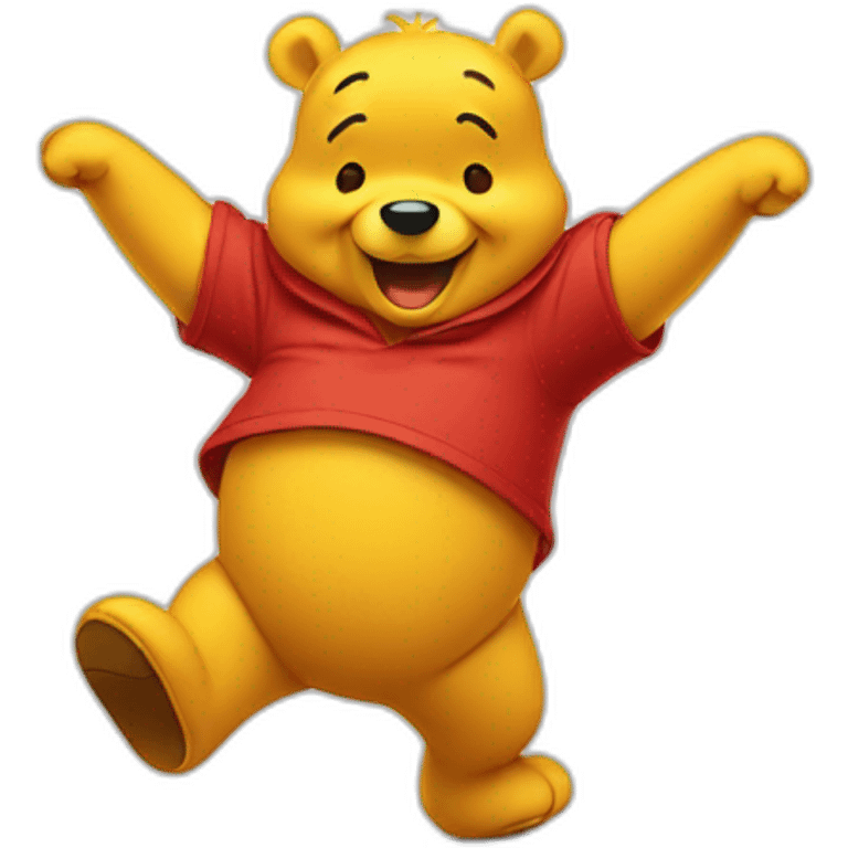 A pooh dancing  emoji