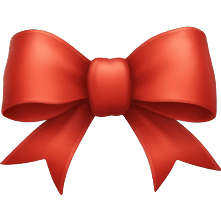 red christmas bow emoji