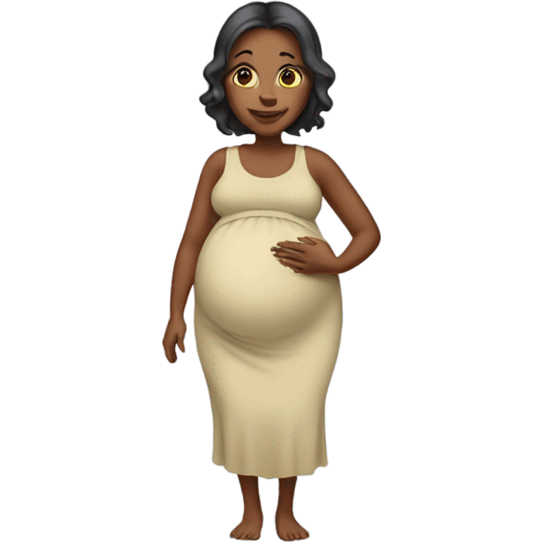 Pregnant lady emoji