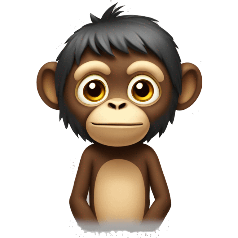 A thinking monkey emoji