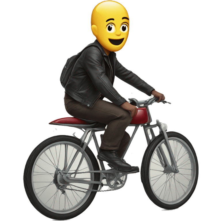 movie character jigsaw on a bike emoji