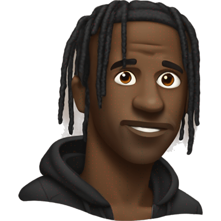 travis scott with a blunt emoji