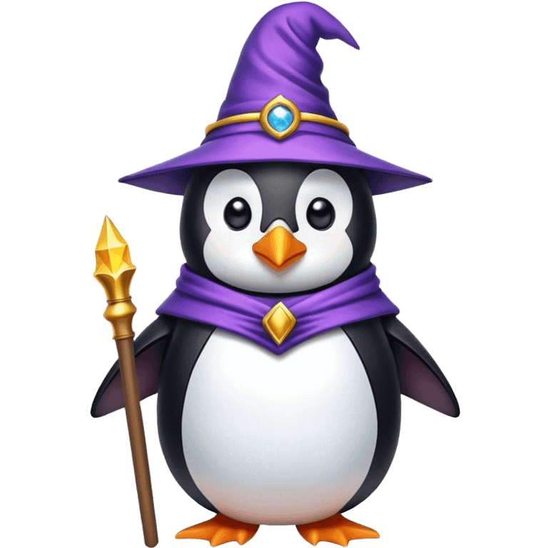 Wizard penguin   emoji