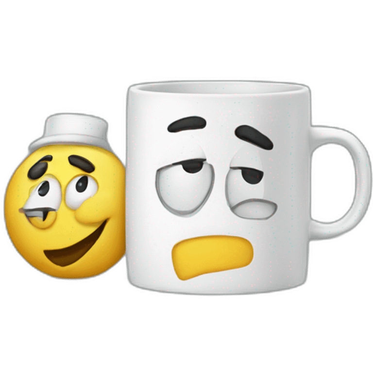 mug with best boss in the world lettering emoji