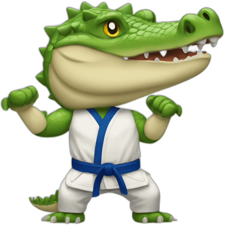 crocodile with muscle jiu jitsu emoji