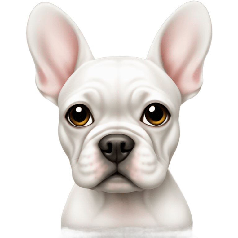 White frenchie emoji