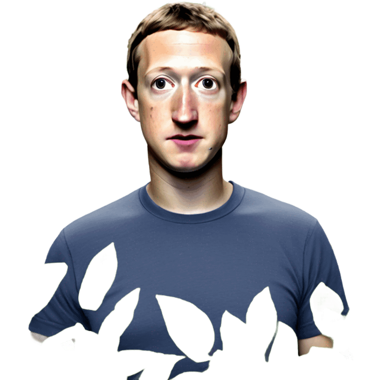 Mark zuckerberg peering through a bush emoji