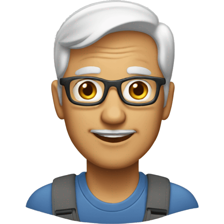 62 year old men who works as a retail worker emoji