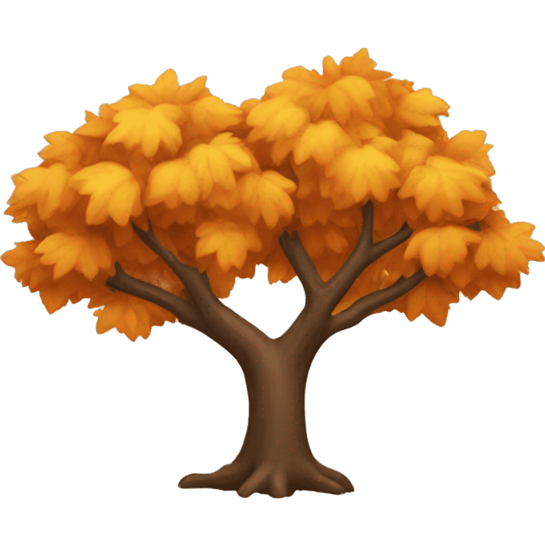 Autumn tree emoji