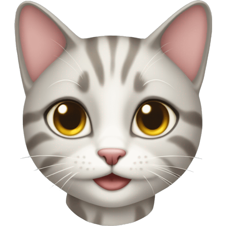 Coquette cat emoji