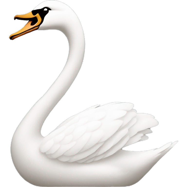 swan facing left side  emoji