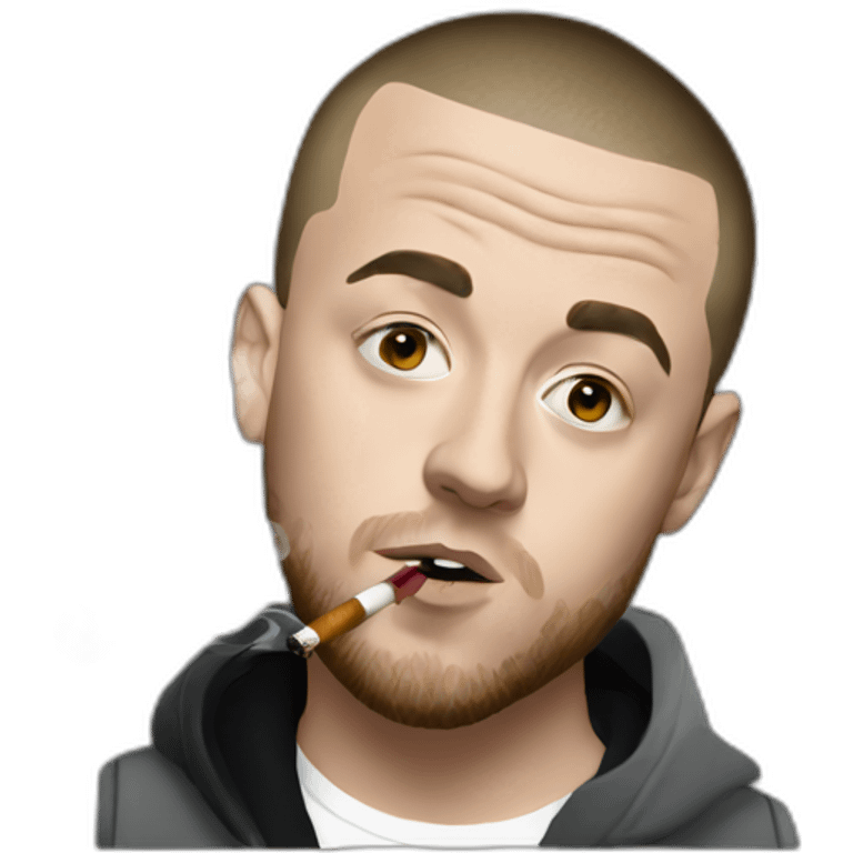 mac miller smoking emoji