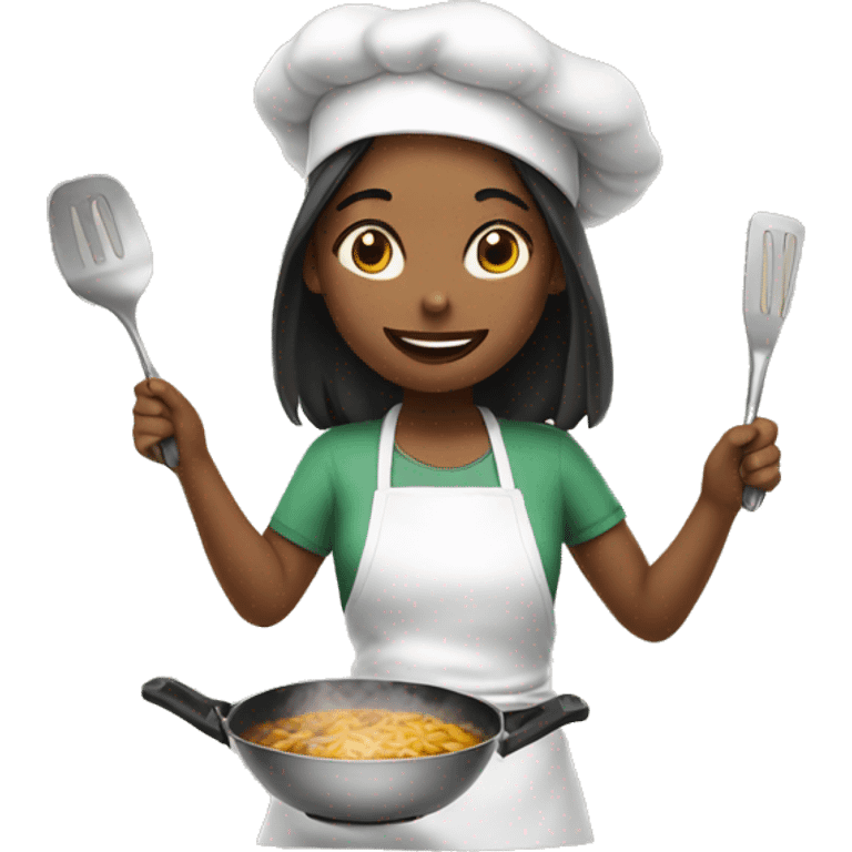 Girl cooking  emoji