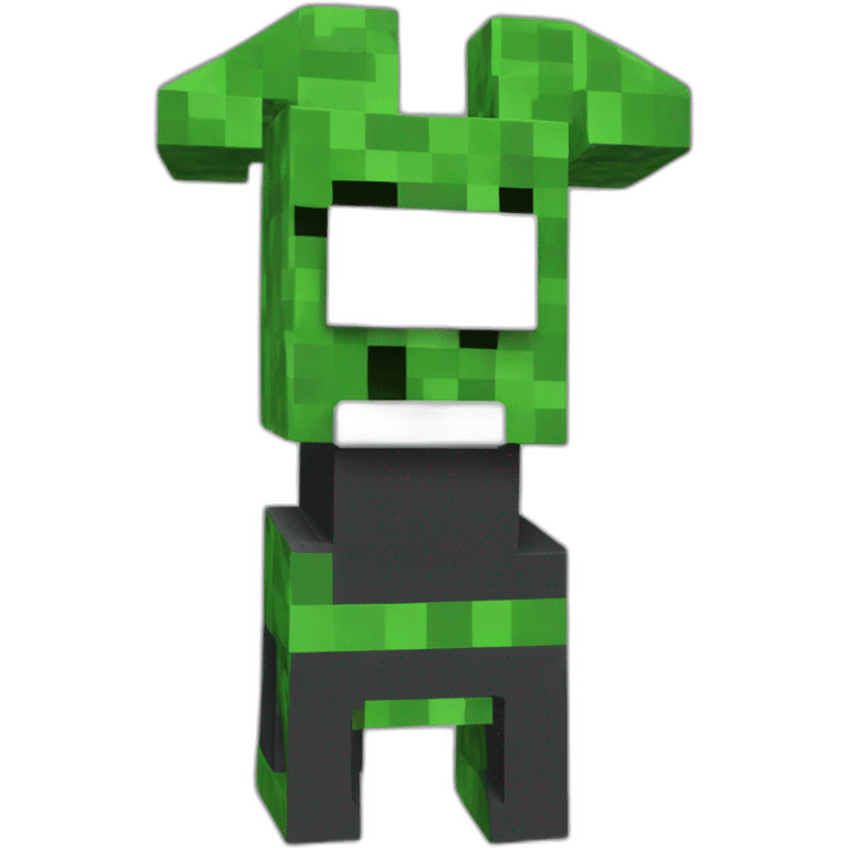 Creeper merged with Enderman emoji