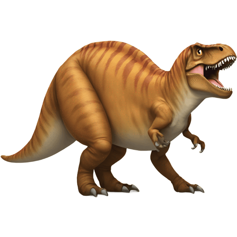 T. rex with cat emoji