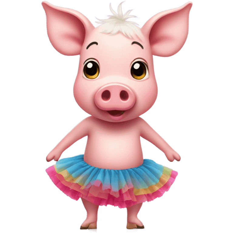 Pig wearing a tutu  emoji