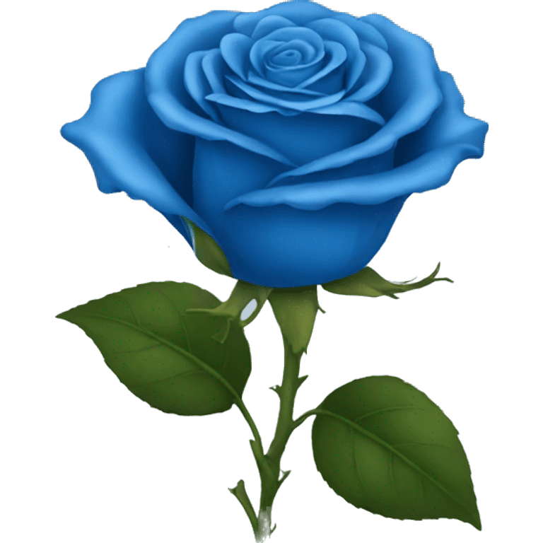 blue rose emoji