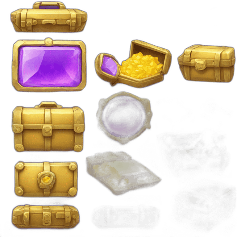 Pokemon Game LootCase Purple Color Legendary Epic Rich Treasure emoji