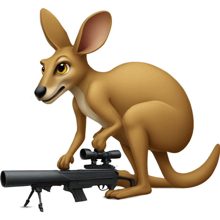 Sniper Kangaroo emoji