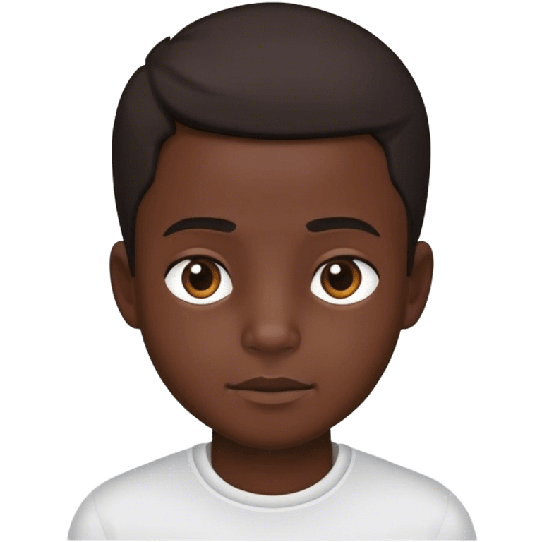 portrait of dark-skinned boy emoji