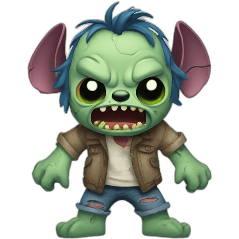 Stitch Zombie emoji