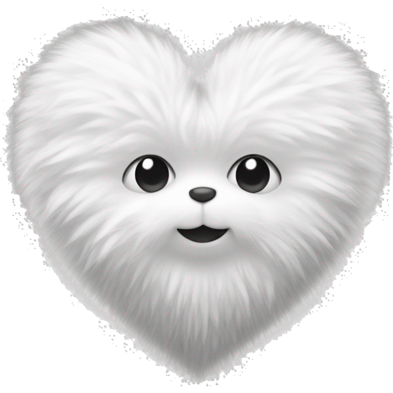 fluffy white heart emoji