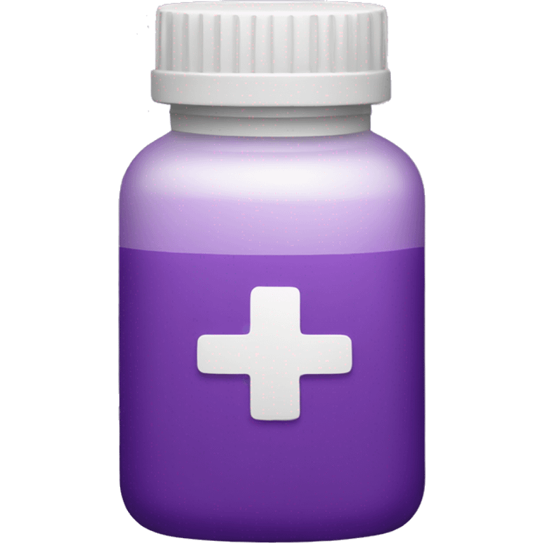 Purple medication  emoji