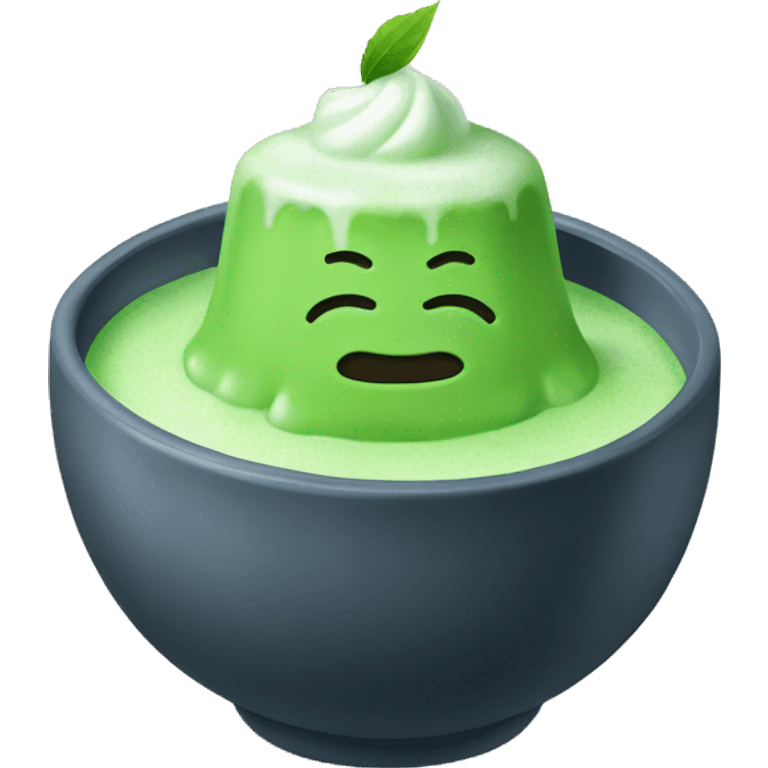 Iced matcha emoji