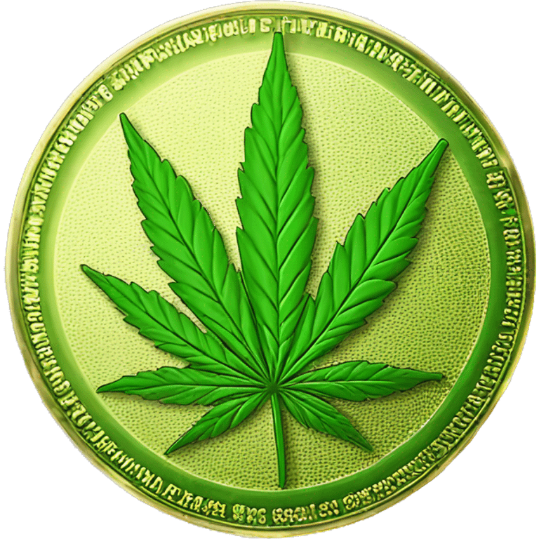 cannabis leaf crypto coin emoji