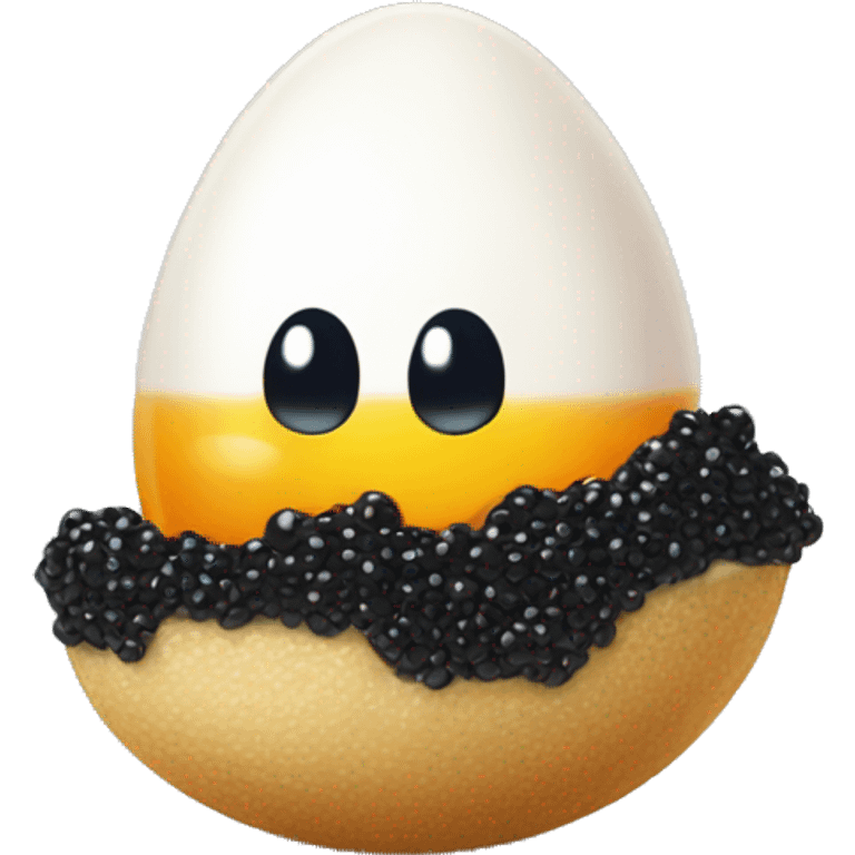 one egg of caviar emoji