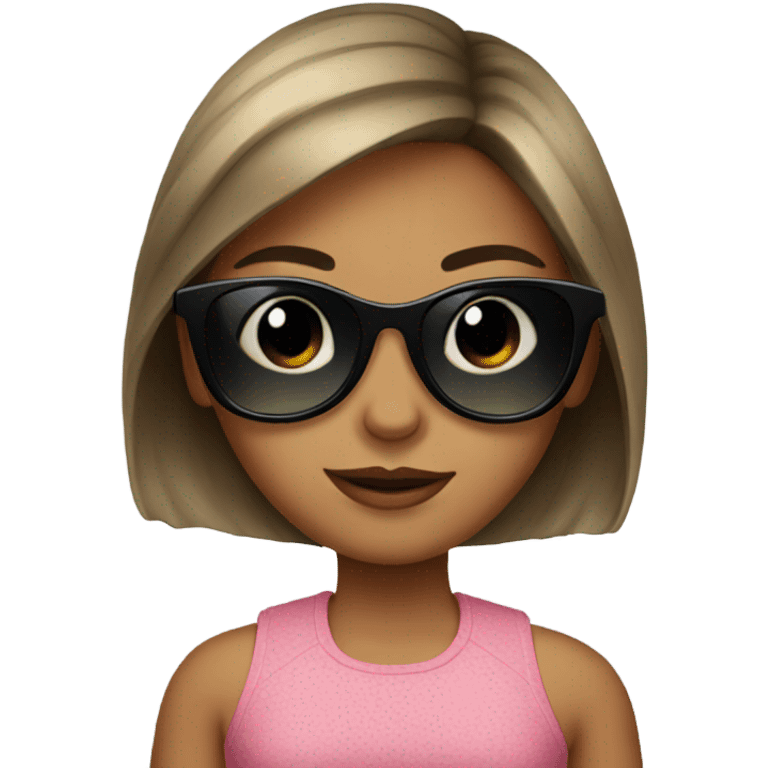 girl in sunglasses portrait emoji