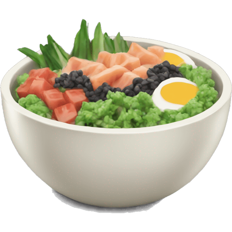 Poke bowl emoji