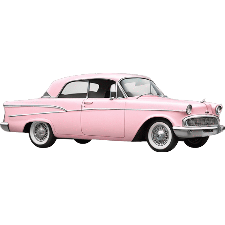 pastel pink vintage car emoji