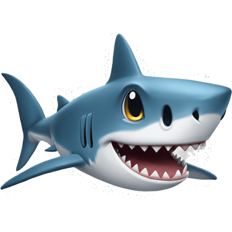 shark with a :3 face emoji