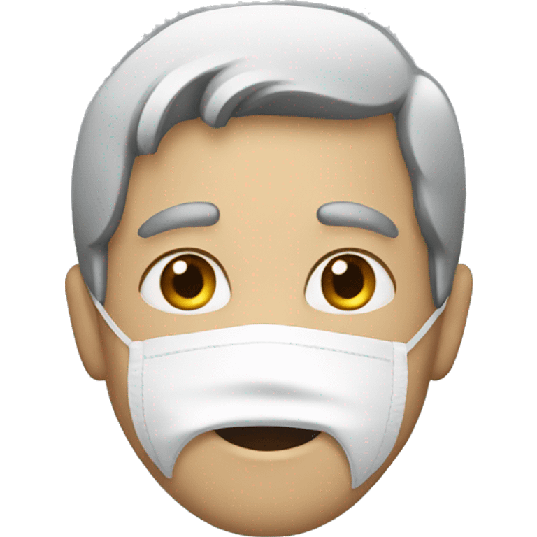 man wearing mask emoji