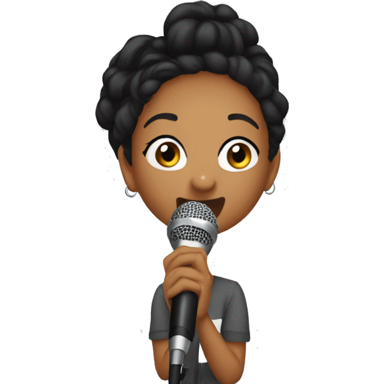 Leigh-Anne singing  emoji