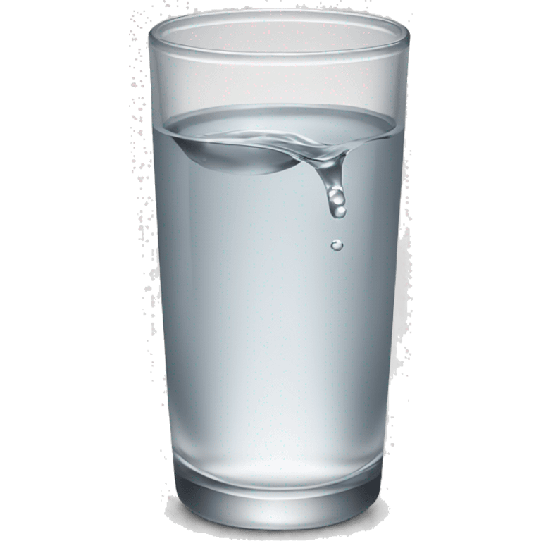 Simple glass of water grayscale simpler emoji