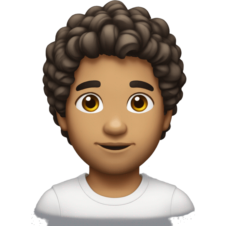 Bebe rubio pelo rizado emoji