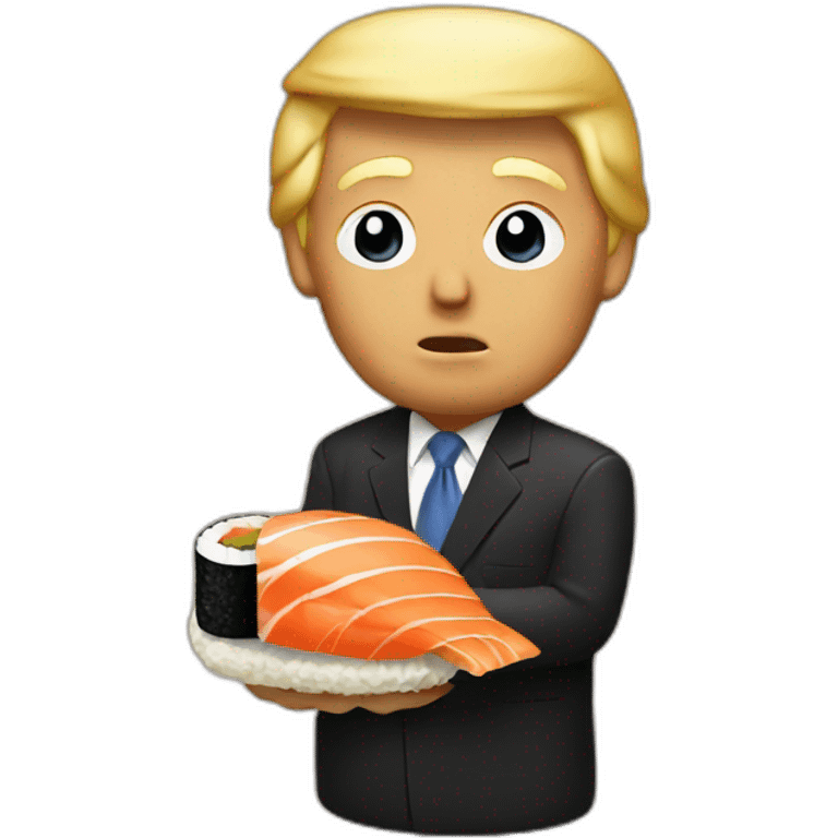 Donald Trump with Sushi emoji