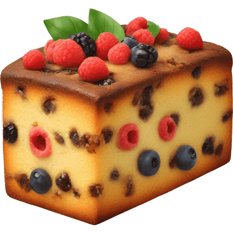 Fruit cake emoji